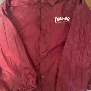red thrasher skater wind breaker